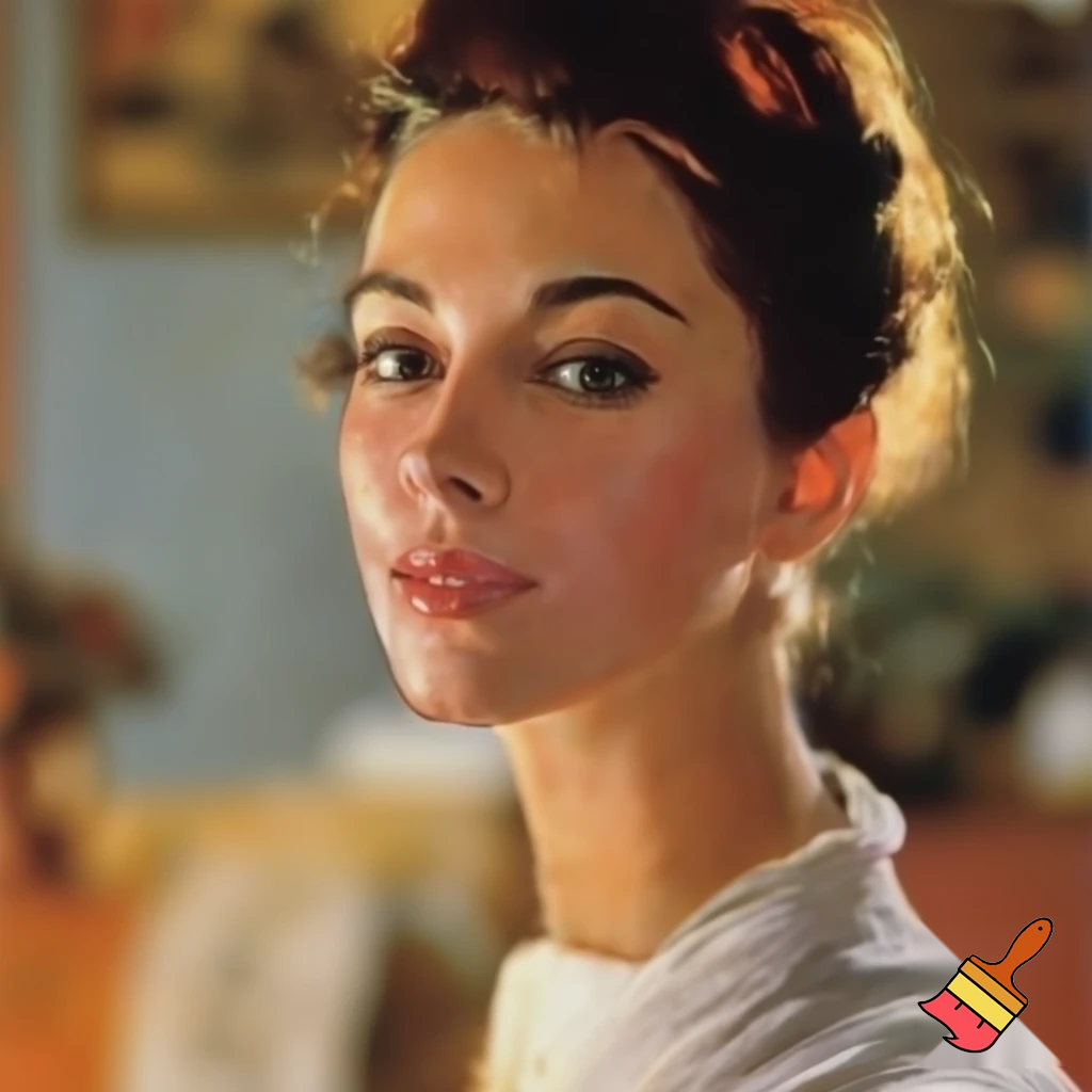 award winning portrait of a fragile woman with immaculate features, captivating eyes looks straight at the camera, perfectly radiant, painted by Norman Rockwell