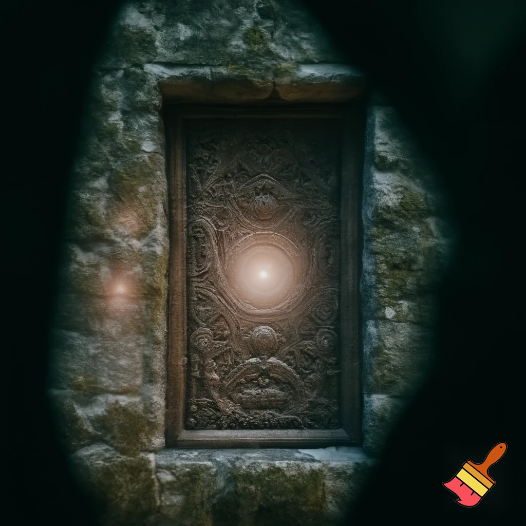 A magic door in the hole in the wall