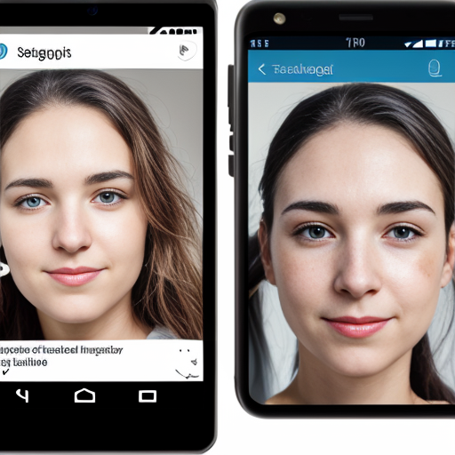 Smartphone und Technik gesichtserkennung
