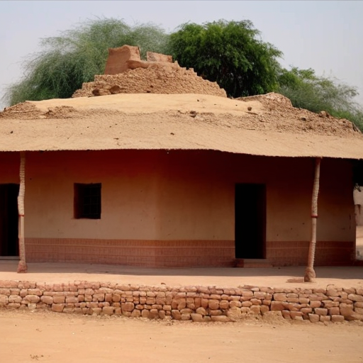 A house in the Indus valley add more vegitation
