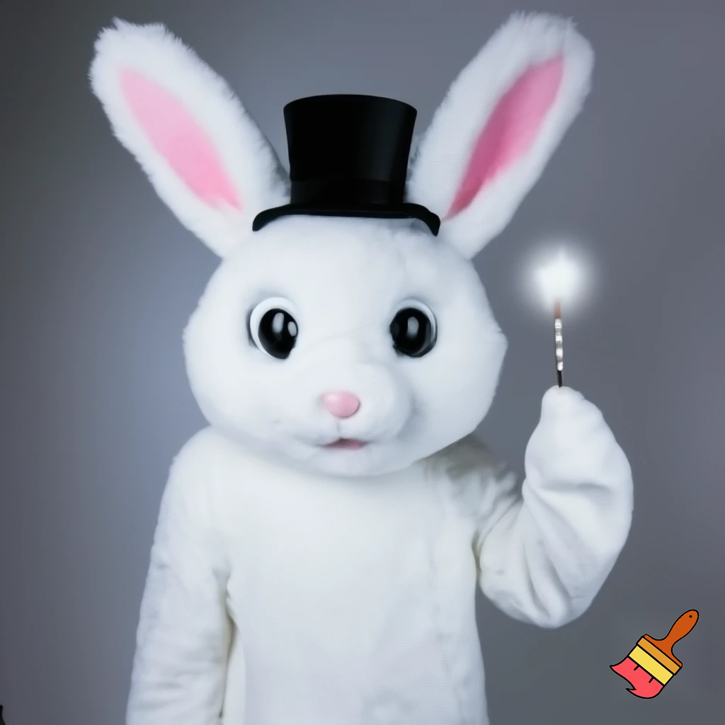 Easter bunny mascot costume top hat magic toy special top hat