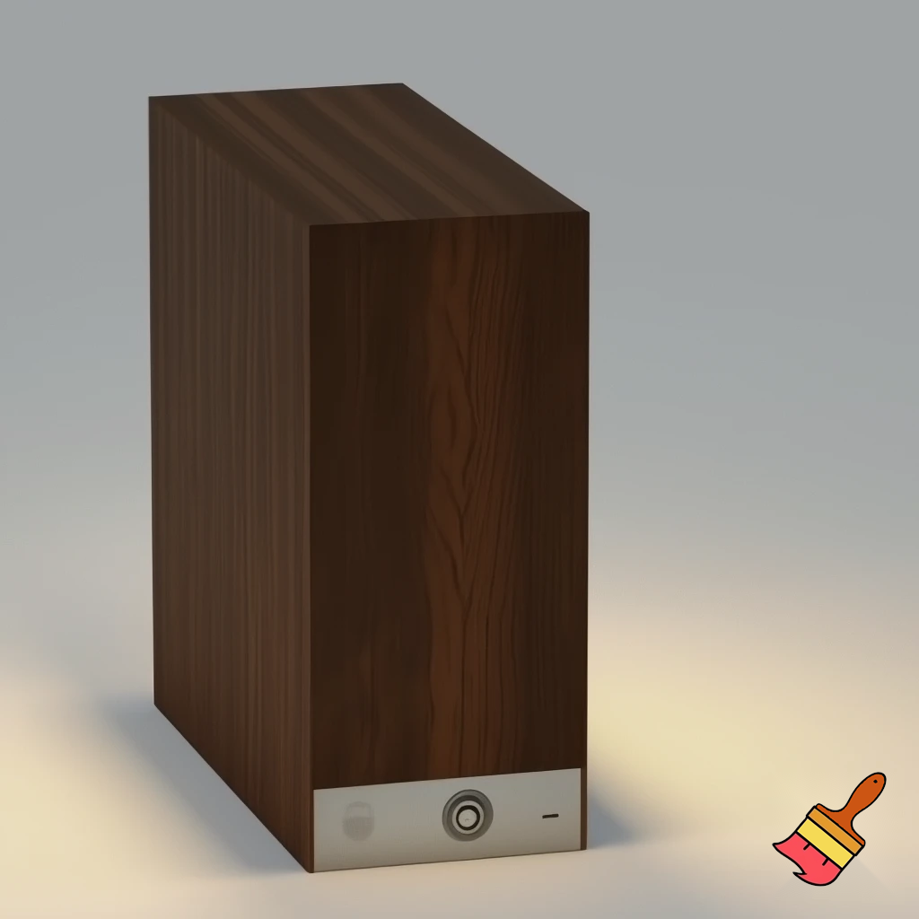 can you generate a light that is a long wooden cuboid and has indentations in it going diamond line diamond line and at the bottom is a base that has a charging socket, a colourchanging button and a on