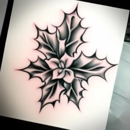 december birth flower tattoo
