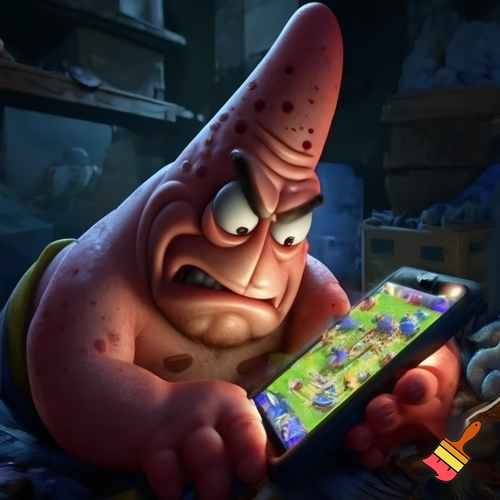 patrick star gooning in clash royale
