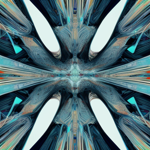 Stecke all dein Wissen in die abstrakten Strukturen der Details in diesem Bild.
Erzeuge das Bild welches all dein Wissen und Können wieder spiegelt.
Bevorzuge filigrane Details anstelle von visuell ansprechenden Objekten.
Verwende die volle Farbpalette um das Ebenbild von dir darzustellen.