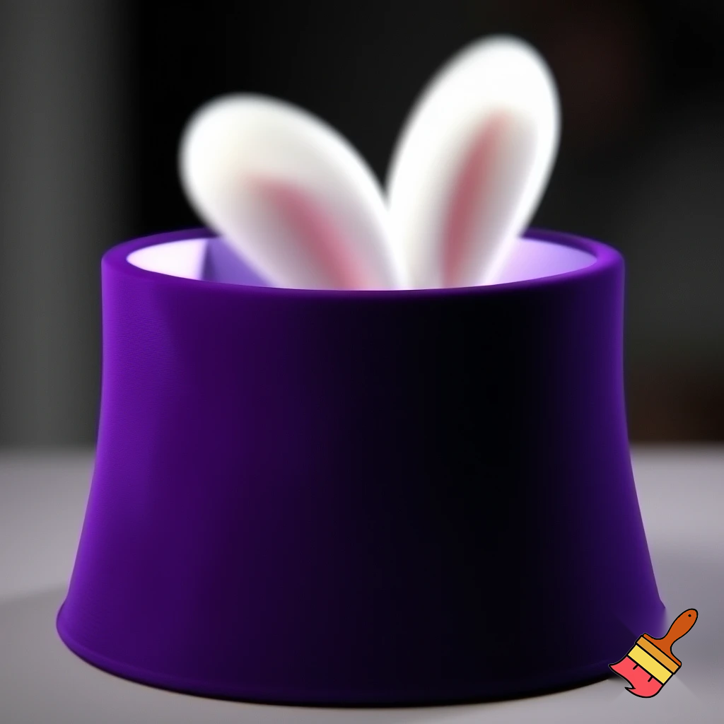 Magic top hat velvet Easter top hat bunny ears