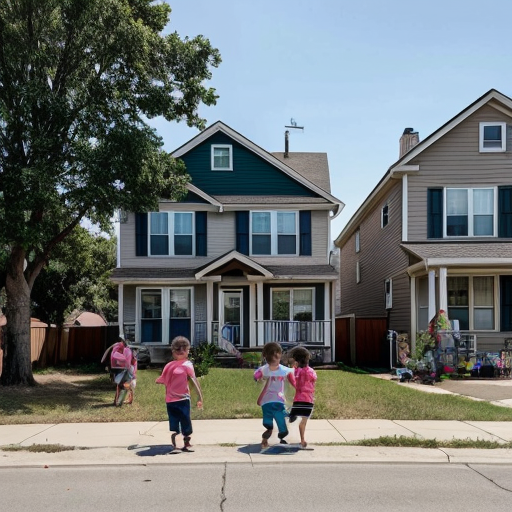 Make a happy neighborhood full of houses and happy people walking to the sidewalks many are invited to others party in their house a bright sunlight a happy place where everyone wants to live everyone is happy in their neighborhood a lot of kids forming up and playing together in their houses a lot of friends hangout together in their house in the neighborhood a lot of friends hangout together in their house in the neighborhood a lot of people crowded in the neighborhood everyone happy laughing fun happening in all one emotion in all of the crowded people in the neighborhood