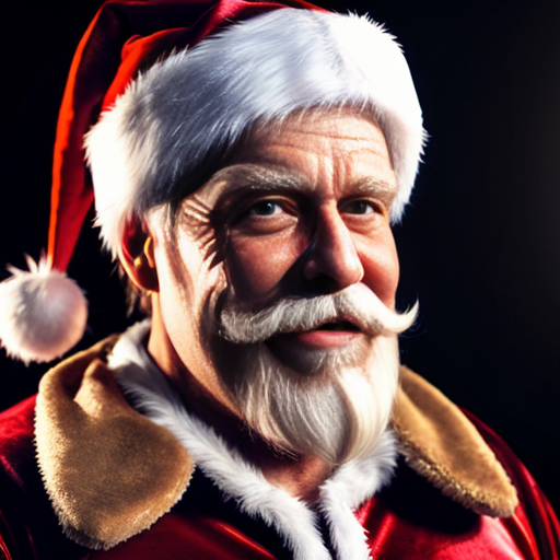 Santa Claus in special outfit