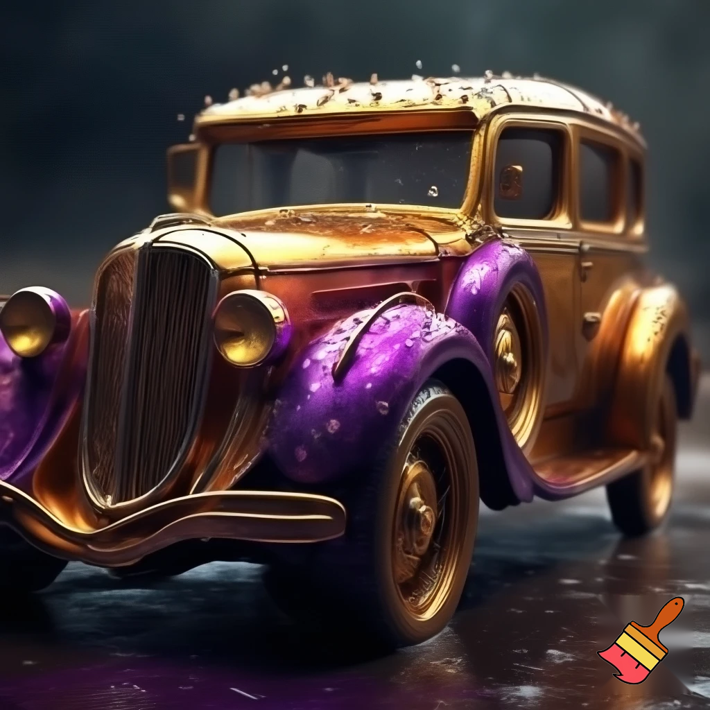 Gold and purple wagon golden purple wet wagon