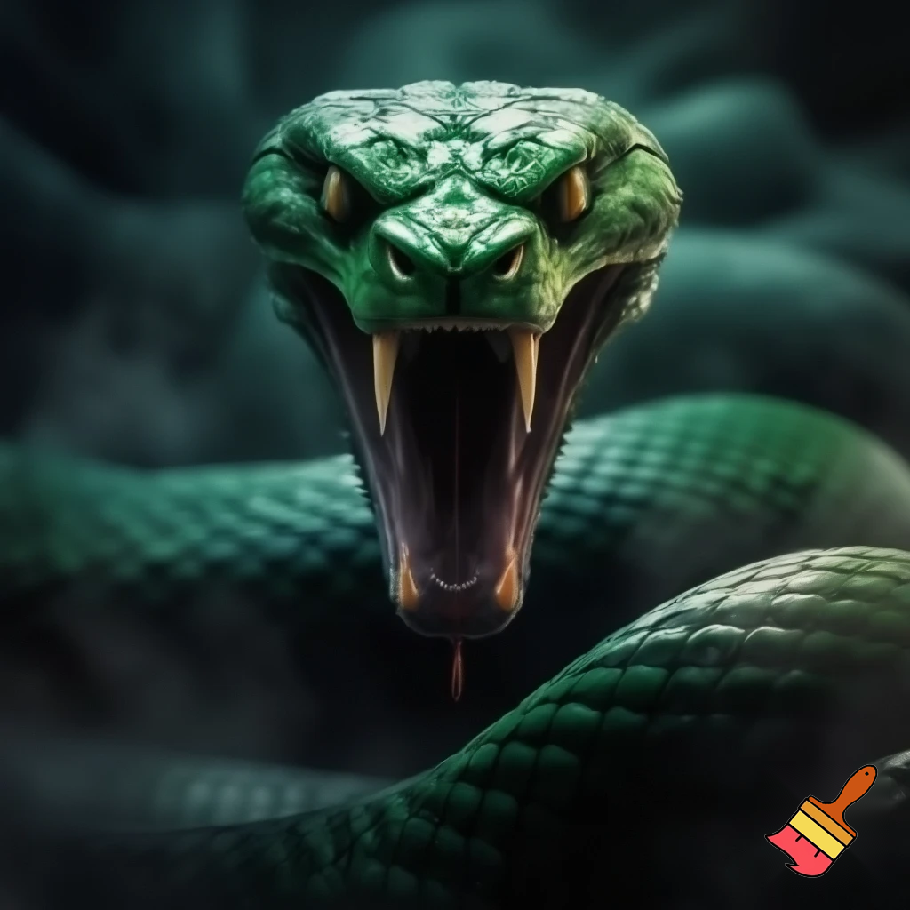 a snake being by itself while all the others are together make sure the snake has fangs