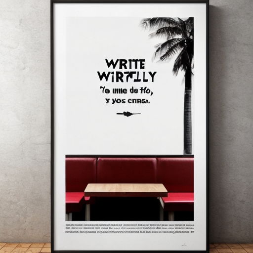 a poster for a wall on a cafe no writing only aura

