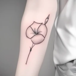 september birth flower tattoo
