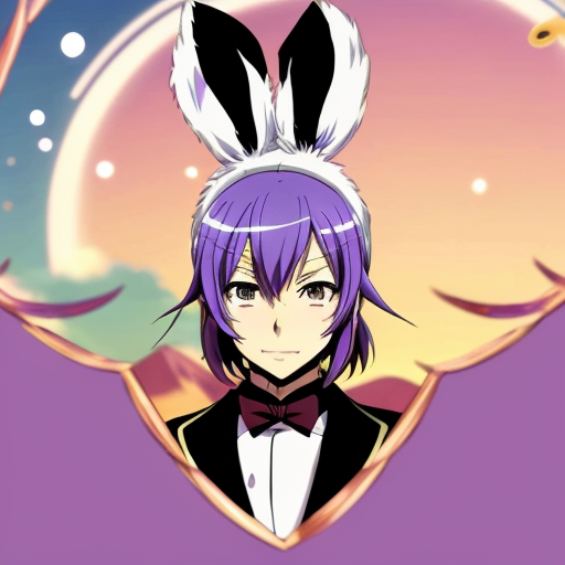 Easter bunny top hat headband, purple and white gold and silver