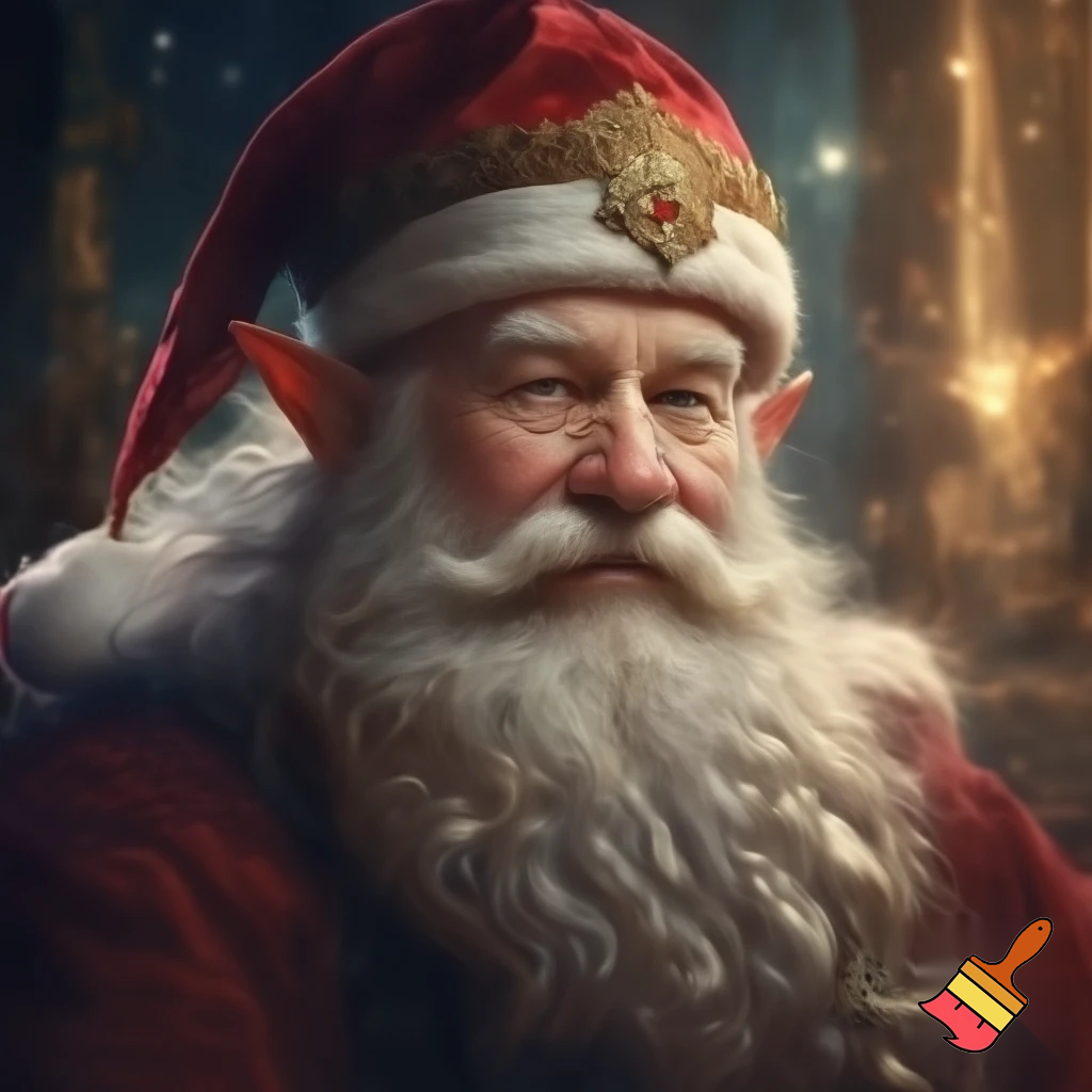 Elf Santa Claus hat velvet