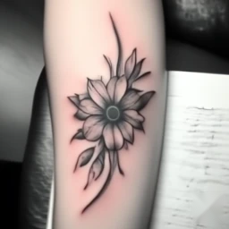 march birth flower tattoo