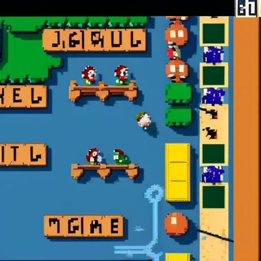 mario geting killed by 15 other marios