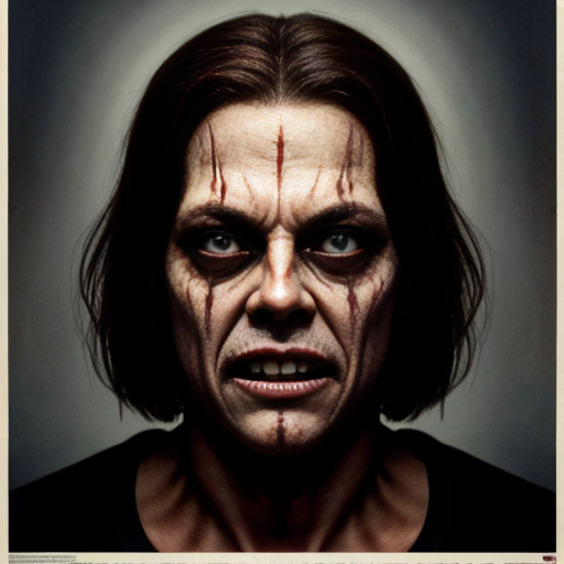 A terrifying poster for a horror film