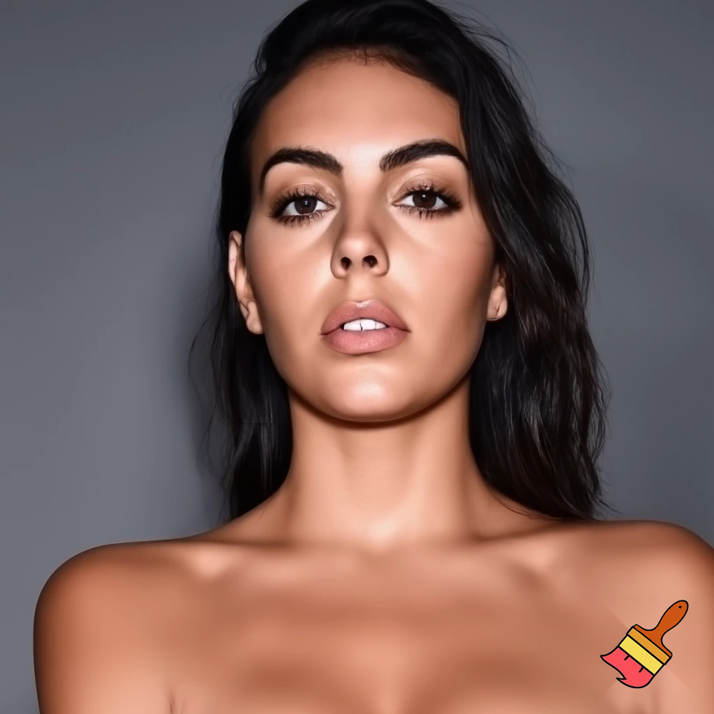 
georgina rodriguez with her bare chest