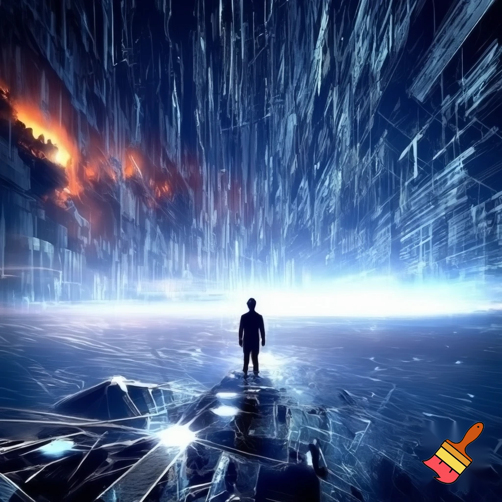 Outside of the simulation 