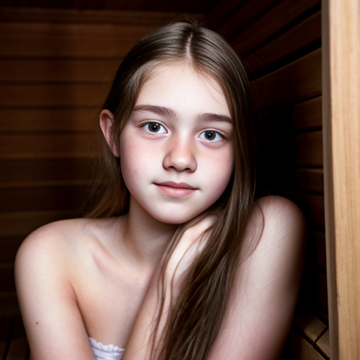 Young teen in ethereal pastel watercolor, capturing a youthful, hopeful spirit, with soft lighting and delicate brush strokes. bastu, sauna
