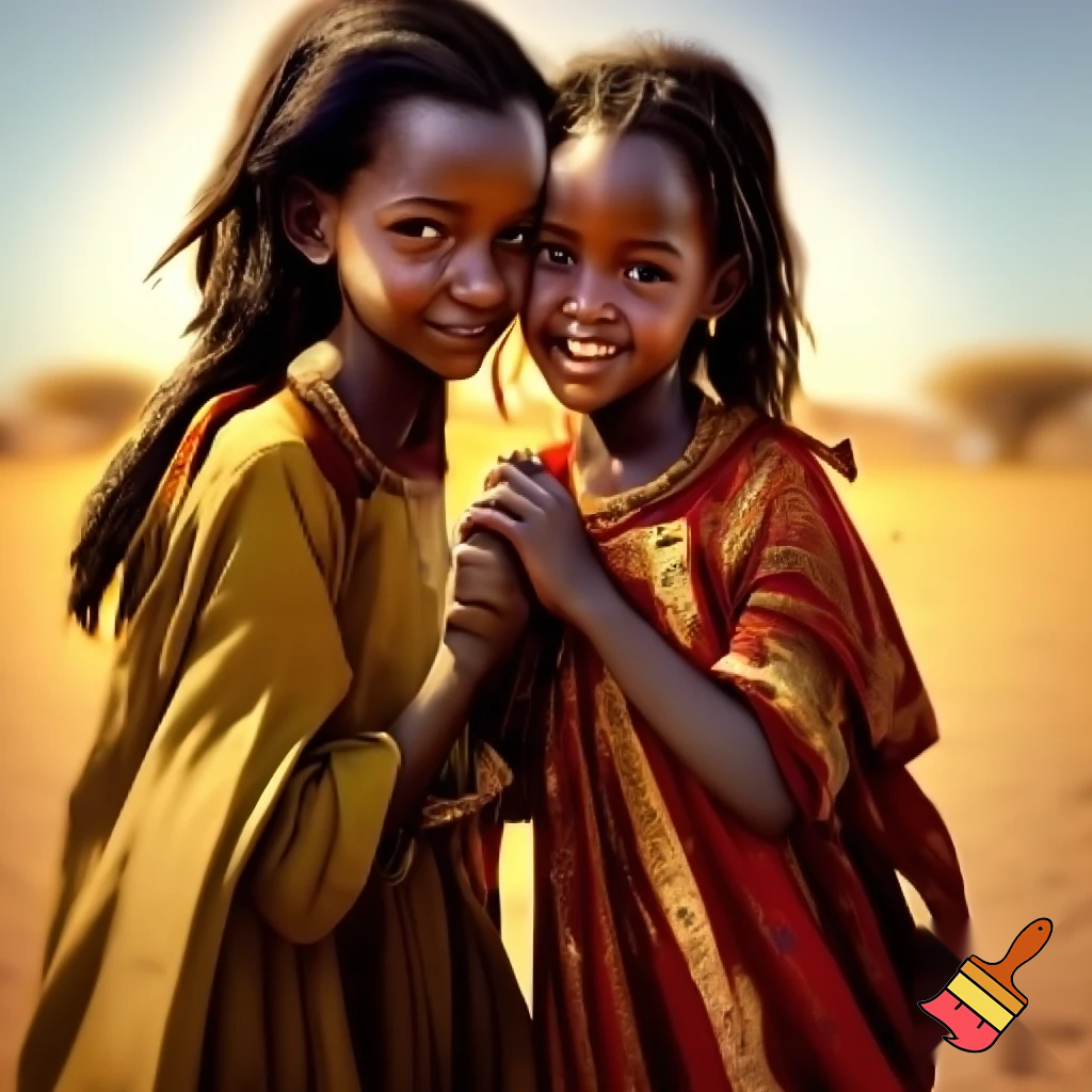 2 Sudanese girls 