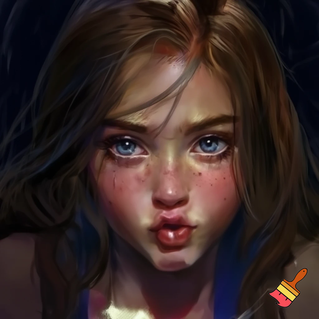 dievca s hnedymi dlhymi vlasmi a modrymi očami, ma pehy na nose a lícach. je velmi drsna. ju bozkava mi
key z anime tokyo revengers
