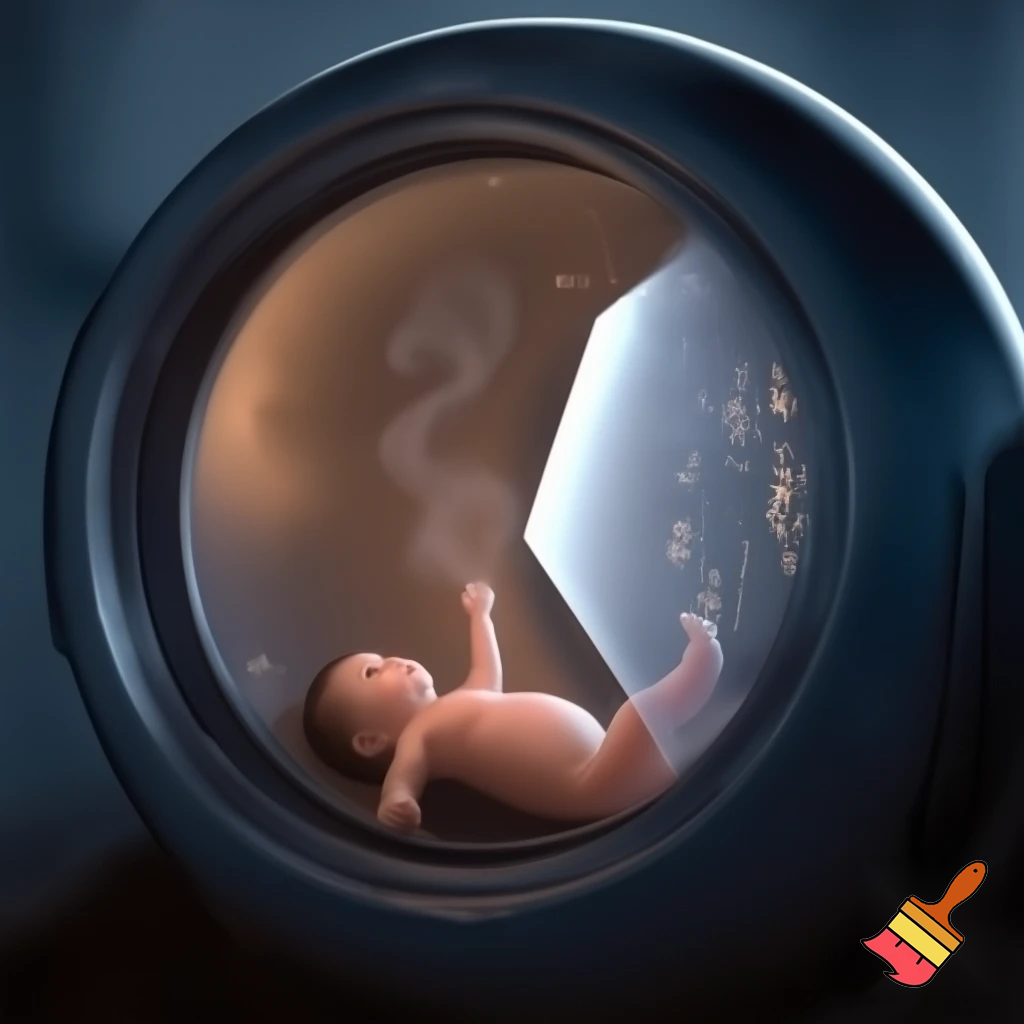 Sterile sci-fi awakening scene — a single pod opens, warm vapor spilling out, shard of sterile light tracing curved glass, a newborn humanoid stepping out not a baby: naked but composed, blank expression, clean metallic interior with glowing diagnostic glyphs underfoot, cinematic close-up, photo-realistic + painterly blend. 

Settings / Steps:

Aspect ratio 4:5 (portrait) for character focus.

Camera: slightly low, 3/4 view to show pod interior and diagnostics.

Emphasize skin texture + subtle mechanical seams.

Add small depth-of-field to isolate subject.


Negative prompt: mutated hands, extra limbs, bad anatomy, cartoonish, watermark, extra fingers

Variations: silhouette profile, half-lit face, higher contrast for a dramatic poster.