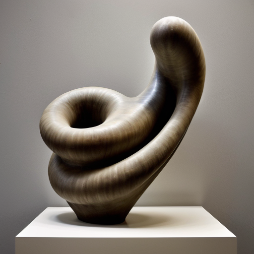 abstract biomorphic sculpture rounded edges tall

