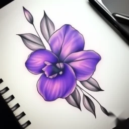 february birth flower tattoo