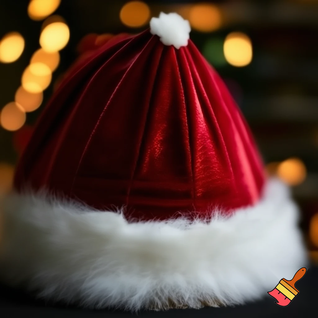 Christmas Santa Claus velvet hat delicate special delicate hat