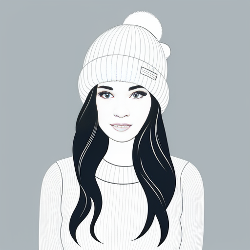 cold with blue and hat