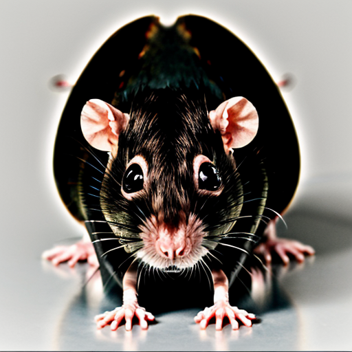 muscular rat , rat in mugshot, evil stare red eyes rat