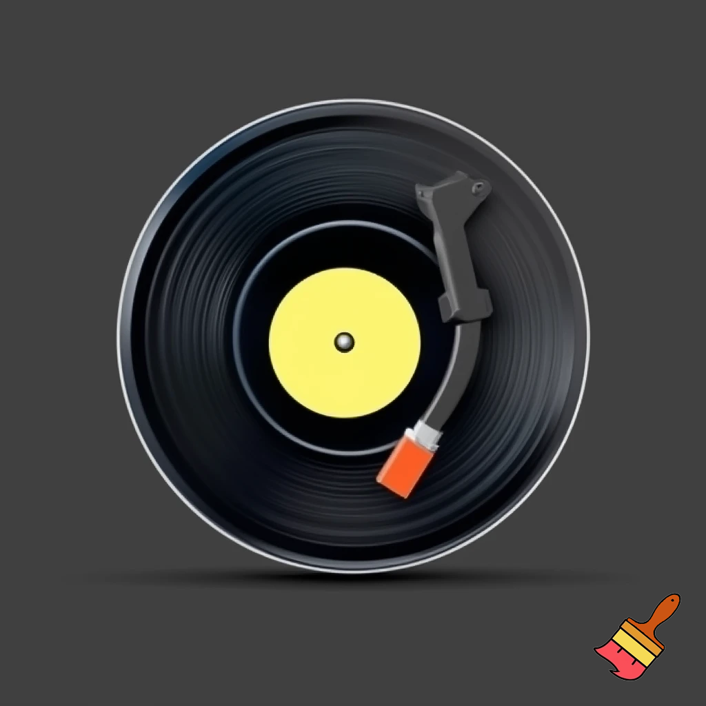 A record player in the shape of the capital letter G