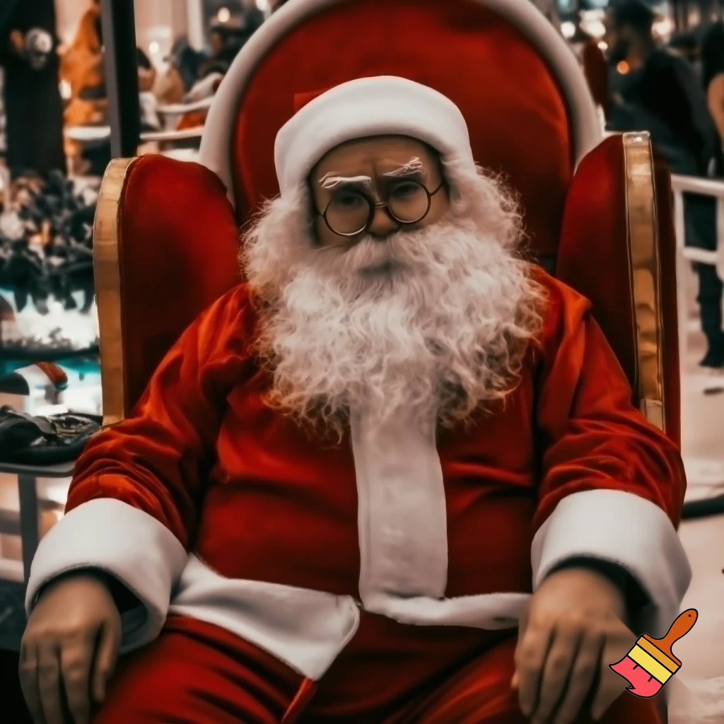 Santa Claus shopping mall Santa Claus chair at the shopping centre photo boot photo Santa Claus photo Santa Claus’s glasses big Santa chair🎄💫🌟 Felton Gate