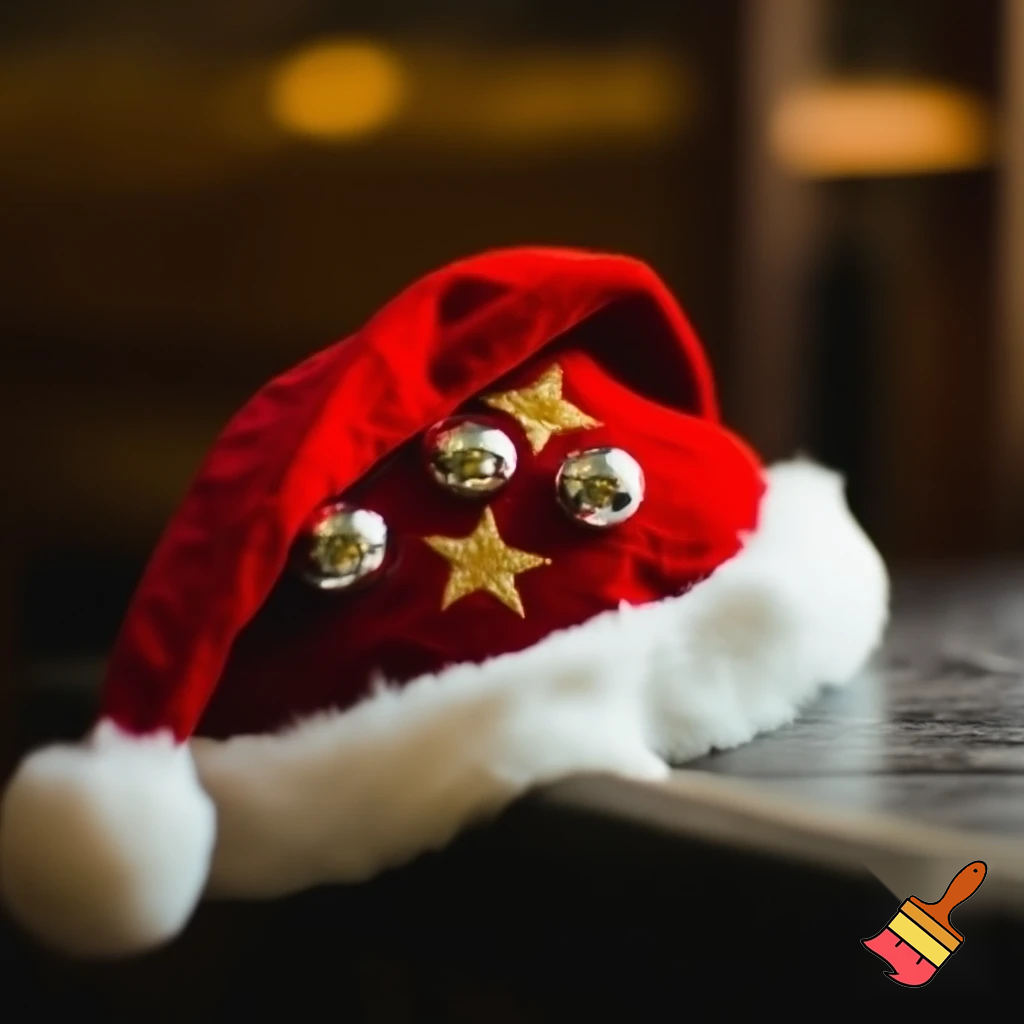 Christmas wizard hat stars and means read a Christmas hat