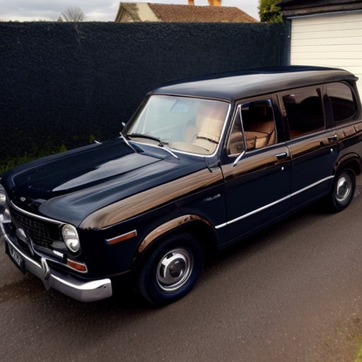 dark navy ford taunus with dark brown vinyl roof