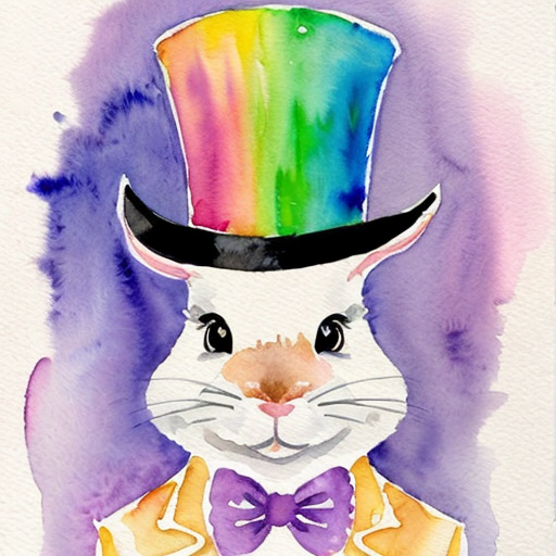 Easter bunny top hat purple and gold