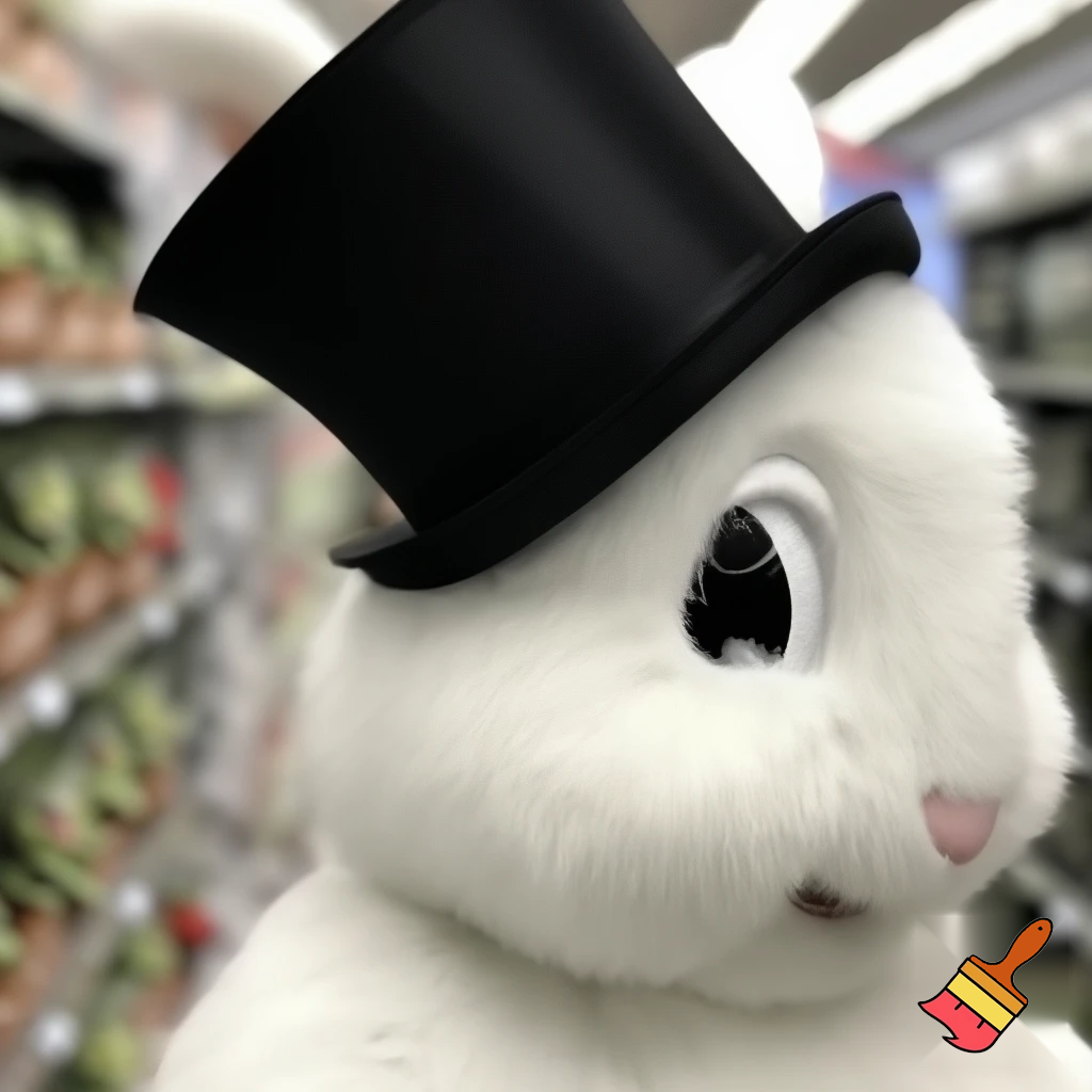 Easter bunny mascot costume top hat Easter only sells house