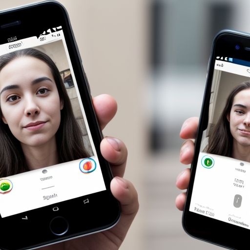 Smartphone und Technik gesichtserkennung
