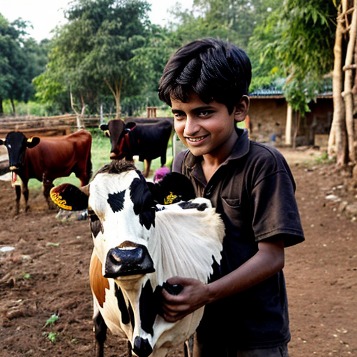 एक छोटे से गाँव में मुन्ना नाम का एक प्यारा लड़का रहता था। मुन्ना बहुत गरीब था, लेकिन उसका दिल सोने जैसा था। उसके पास बस एक गाय थी, जिसे वह अपनी माँ की तरह मानता था। वह गाय बहुत मेहनती थी — दिन भर जंगल में लकड़ी ढोने में मुन्ना की मदद करती और शाम को दूध भी देती।

एक दिन गाँव में कुछ शरारती बंदर आ गए। वे खेतों को उजाड़ने लगे, घरों से चीज़ें चुराने लगे और सबको परेशान करने लगे। गाँव वाले बहुत डर गए। लेकिन मुन्ना ने हिम्मत नहीं हारी।

उसने अपनी गाय के साथ मिलकर एक योजना बनाई। अगली सुबह वे दोनों जंगल में गए और पेड़ों के बीच रस्सियाँ बाँध दीं। जैसे ही बंदर आए, वे रस्सियों में फँस गए! मुन्ना ने तुरंत पुलिस को बुलाया। थोड़ी देर में पुलिस जीप लेकर पहुँची और सभी बंदरों को पकड़ लिया।

गाँव वाले खुशी से झूम उठे। सबने कहा, “वाह! मुन्ना और उसकी गाय ने तो कमाल कर दिया!”

उस दिन से गाँव में फिर कभी कोई शरारती बंदर नहीं आया। और मुन्ना की मेहनती गाय को सब “गाँव की हीरो” कहने लगे 🐄💫