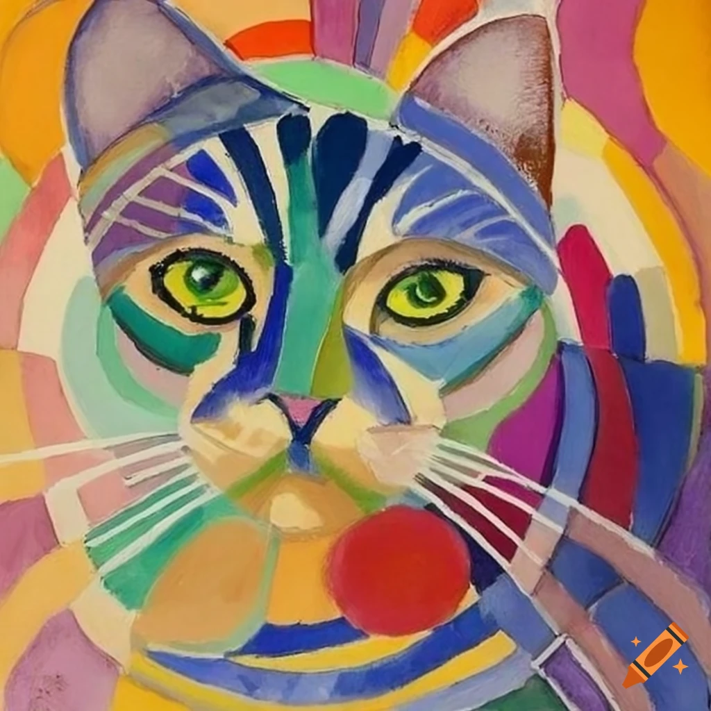 Robert Delaunay draws cats
