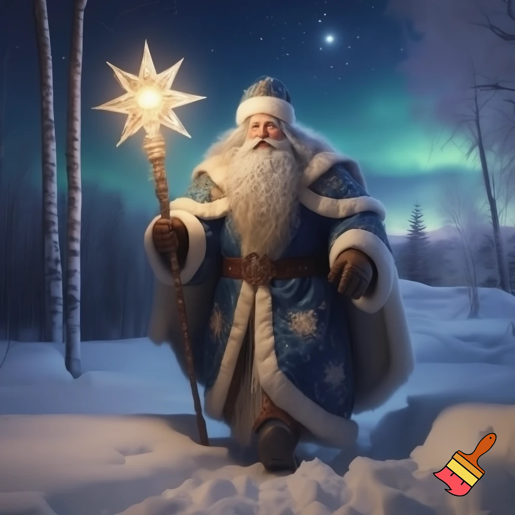 The Russia, Santa Santa Claus, the real Santa Claus walking stick star