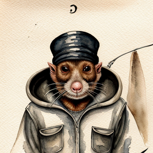  rat, evil, sinister, wearing prison outfit, mugshot style, no human