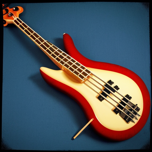 Make me a cool flag with a bass on it
