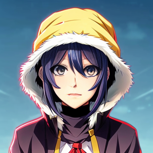 cold with hat