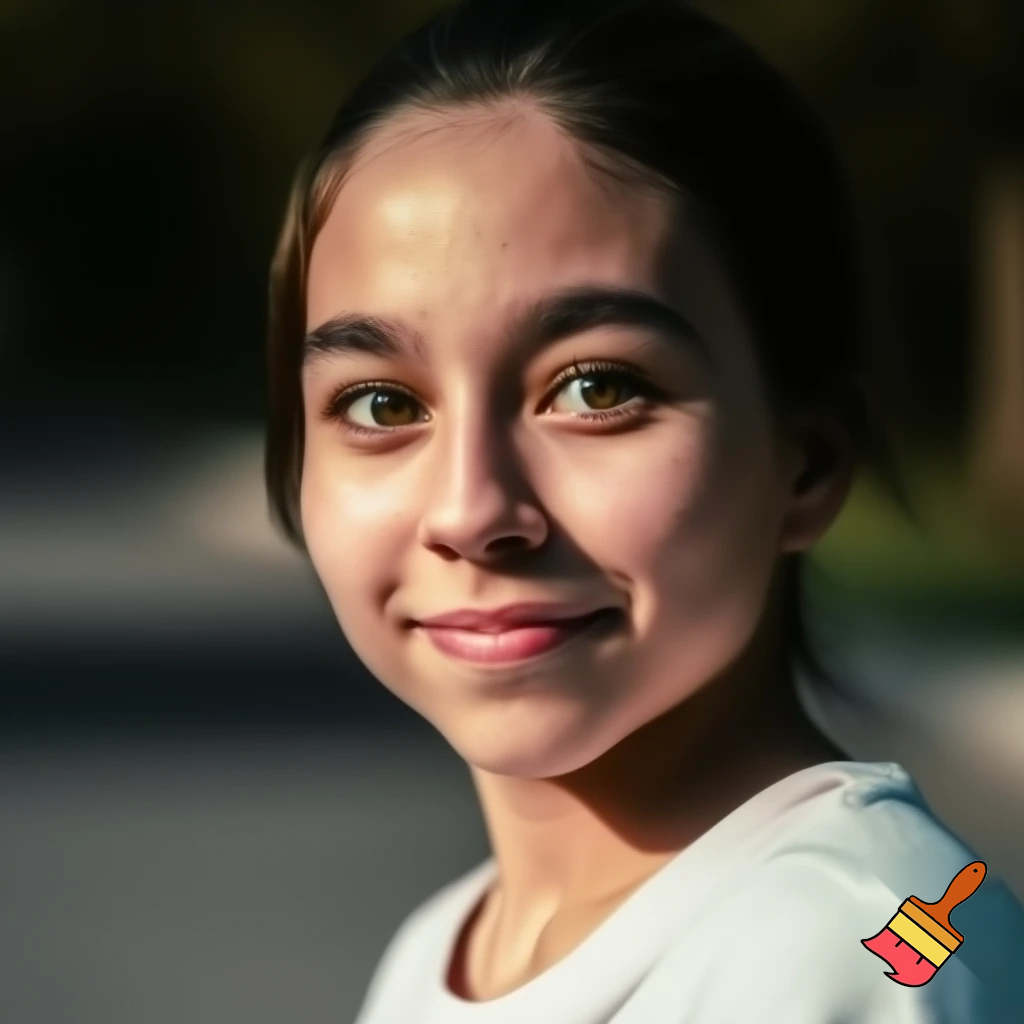 Create a cute 18 year girl