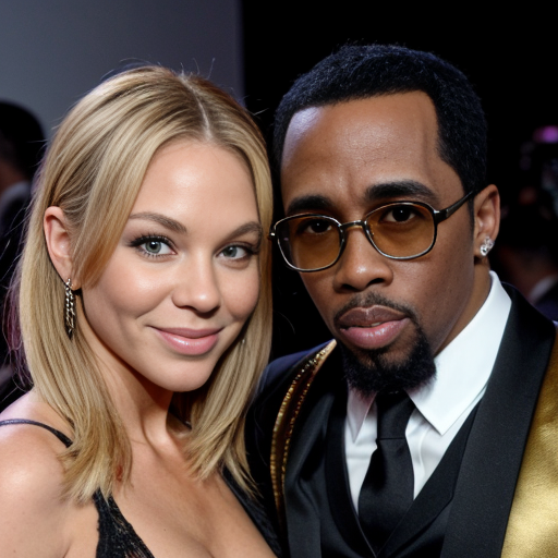 put P diddy With Jefery epstine looking at the camera