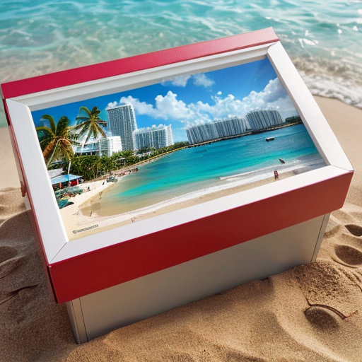 uma foto do projeto de miami (city in a box) com praia
