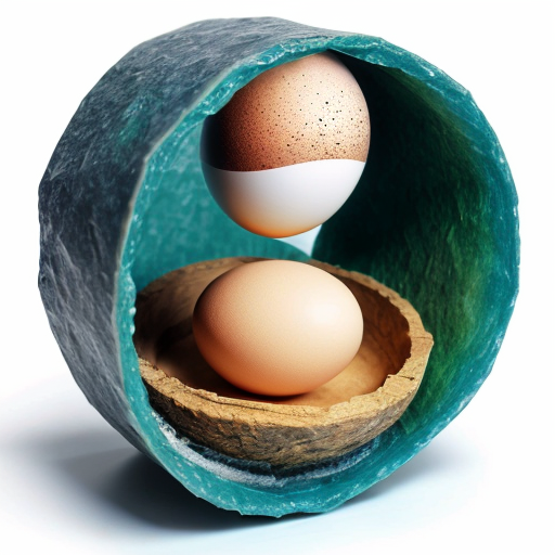 atom with DNA with cell with egg with waterfall with earth and moon with the box