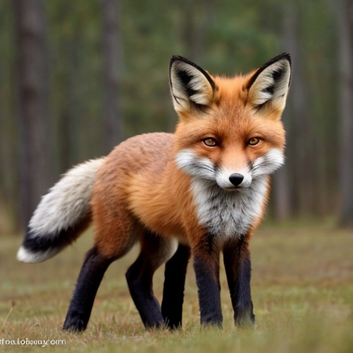 The fox has cute tail